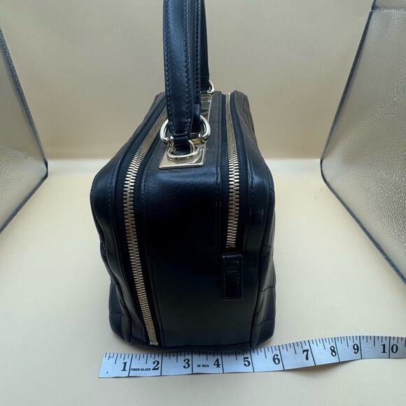 Chanel Lambskin Quilted Medium Trendy CC Bowling Bag Black Gold Hardware +Box - Picture 12 of 16